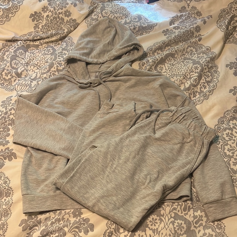 Light heather grey ASOS matching sweatsuit